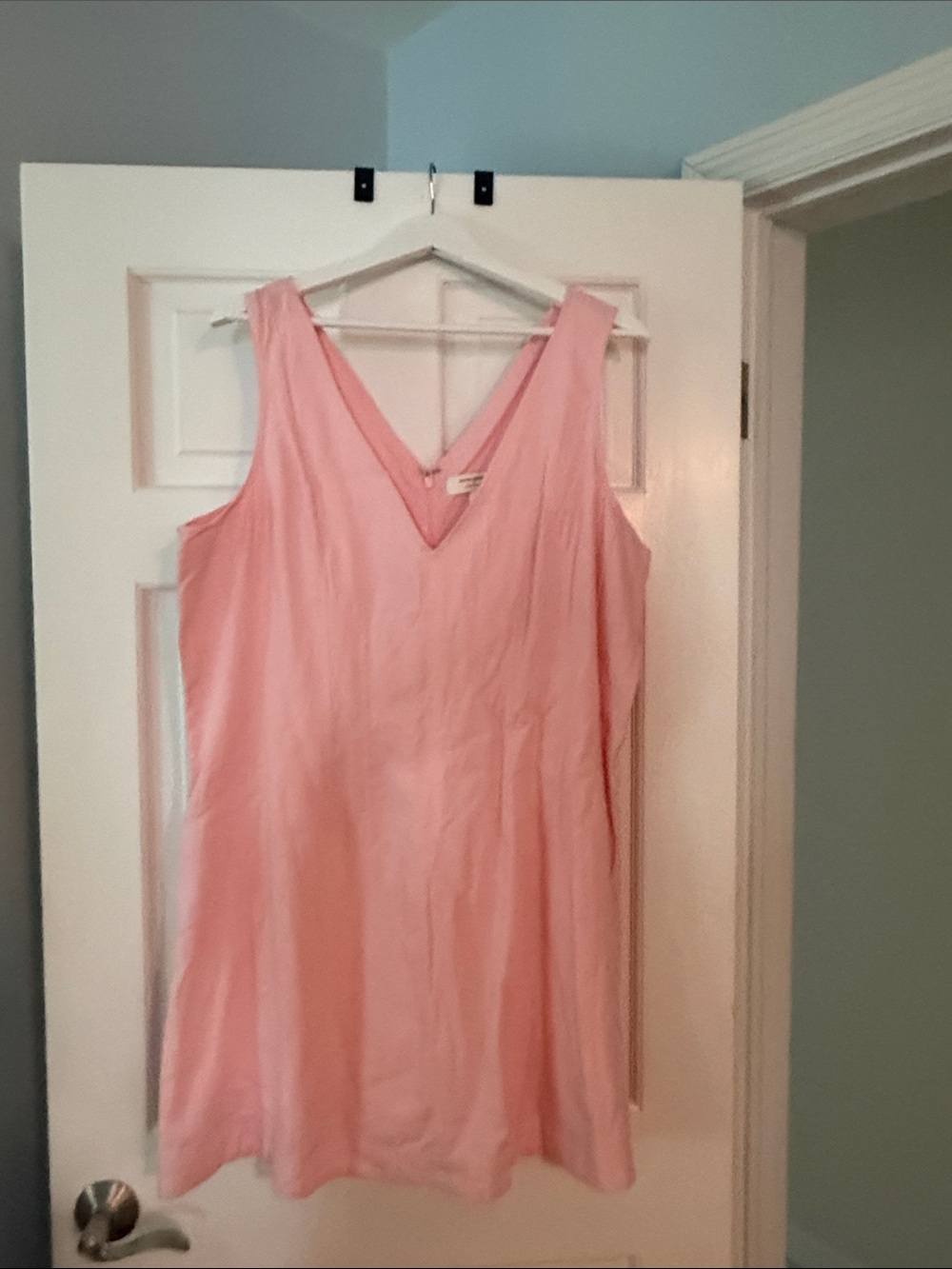 Banana Republic Light Pink Linen-Blend Dress